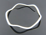 Flat Wave 3 1/2mm Sterling Silver Bangle