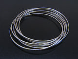 7 Ring Russian Wedder Sterling Silver Bangle - Essentially Silver Jewelry
