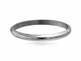 Half Moon 5mm Sterling Silver Bangle