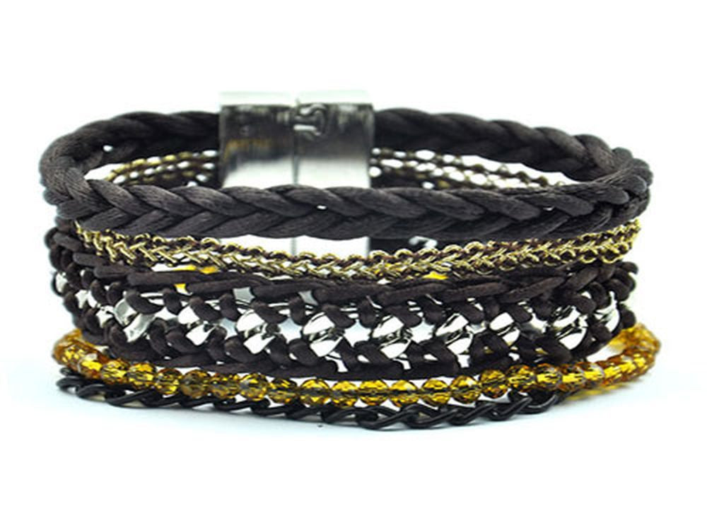 Brazilian Ipanema Magnetic Beaded Bracelet - Essentially Silver Jewelry