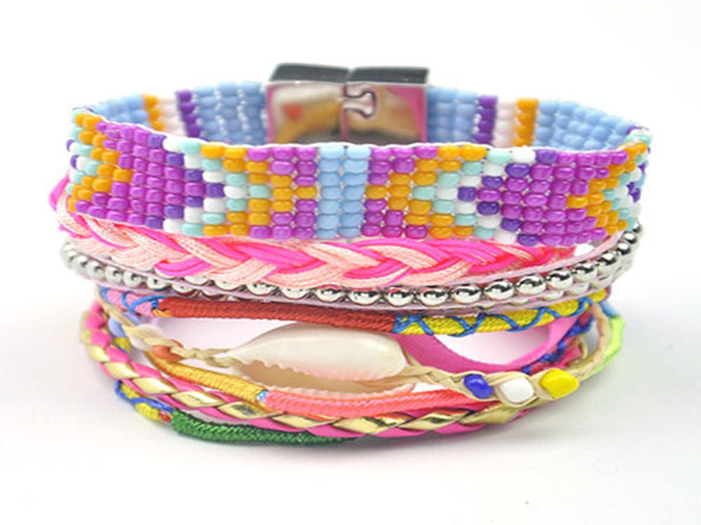 Brazilian Ipanema Magnetic Beaded Bracelet - Essentially Silver Jewelry