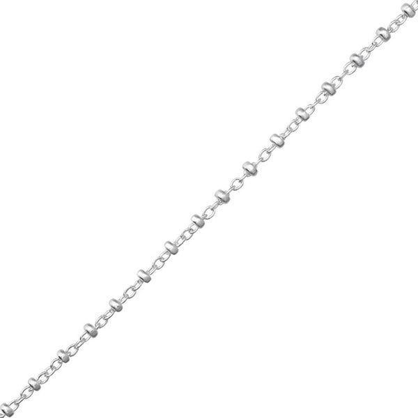 Cable Chain Sterling Silver with 2mm Balls - Essentially Silver Jewelry