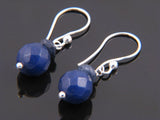Blue Double Ball .925 Sterling Silver Drop Earring - Essentially Silver Jewelry