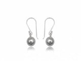 Ball Drop 6mm Sterling Silver Earrings