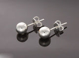 Ball 6mm Stud Sterling Silver Earrings - Essentially Silver Jewelry