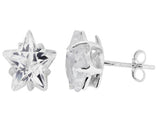 Star Cubic Zirconia Sterling Silver Studs - Essentially Silver Jewelry