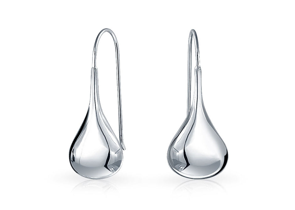 Teardrops 8mm .925 Sterling Silver Earrings