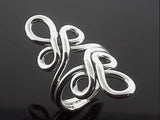 Fancy Wire Flower Sterling Silver Ring - Essentially Silver Jewelry
