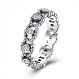 Cubic Zirconia Sterling Silver Band - Essentially Silver Jewelry