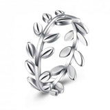 Leaf Sterling Silver Band