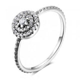 Cubic Zirconia Round Sterling Silver Ring - Essentially Silver Jewelry