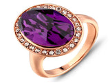 Rose Gold Plated Austria Rhinestone Ring
