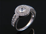 Crystal Halogen Sterling Silver Ring - Essentially Silver Jewelry