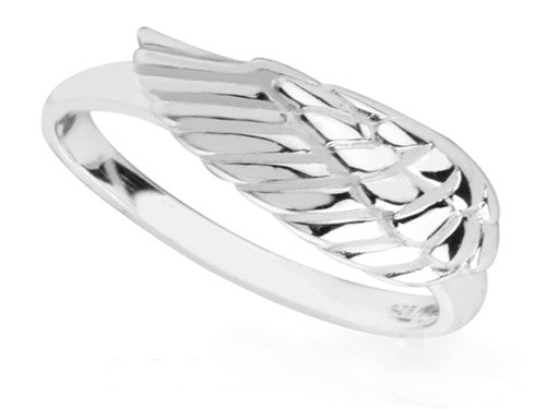 Angel Wing Sterling Silver Ring - Essentially Silver Jewelry