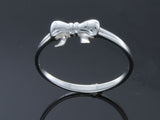Midi Bow Sterling Silver Ring - Essentially Silver Jewelry