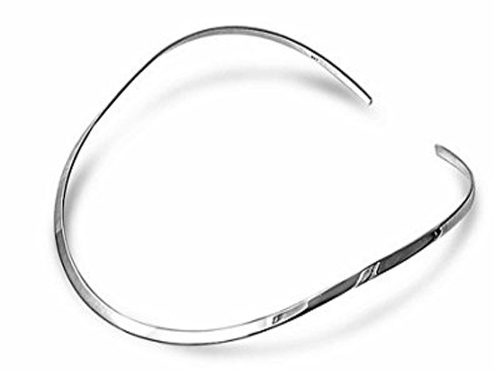 Collar Flat Oval 5mm Sterling Silver - Essentially Silver Jewelry