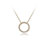 A Sterling Silver O Cubic Zirconia Necklace - Essentially Silver Jewelry