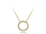 A Sterling Silver O Cubic Zirconia Necklace - Essentially Silver Jewelry