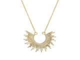 Gold Plated Sterling Silver Sunrise Necklace