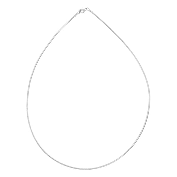 Flexible 1mm .925 Sterling Silver Wire Necklace - Essentially Silver Jewelry
