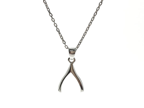 A Sterling Silver Wishbone Necklace