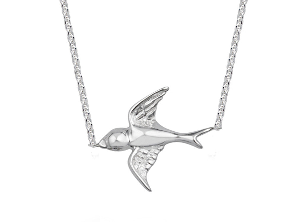 A Sterling Silver Bird Necklace - Essentially Silver Jewelry