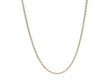 Gold Plated 1.2/458mm 18" Sterling Silver Chain - Essentially Silver Jewelry