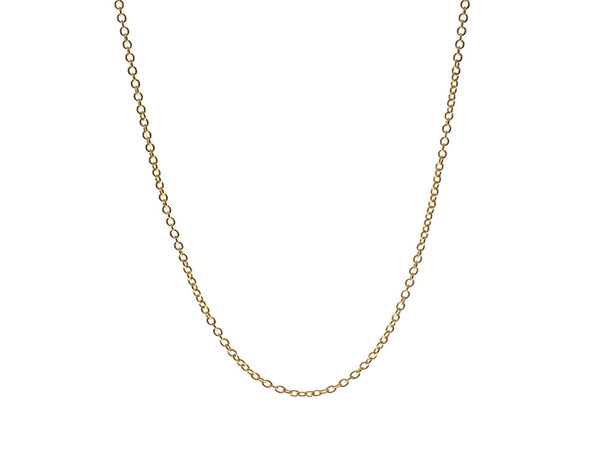 Gold Plated 1.2/458mm 18" Sterling Silver Chain - Essentially Silver Jewelry