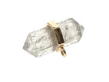 Crystal Quartz Gold Pendant