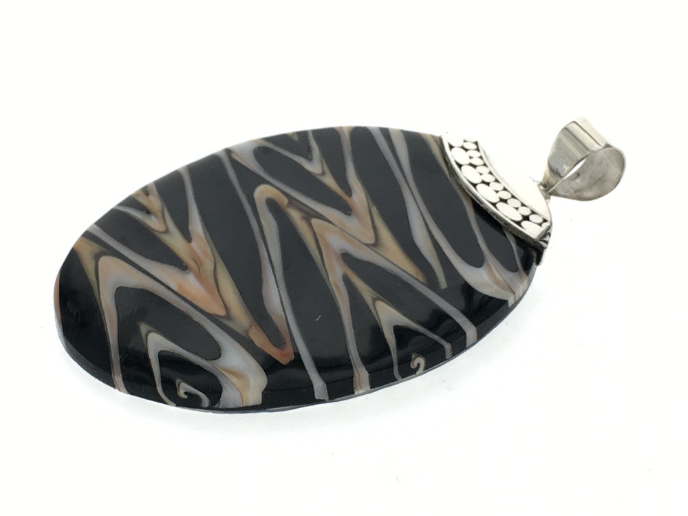Shell Design .925 Sterling Silver Pendant - Essentially Silver Jewelry
