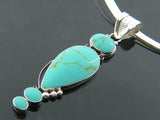 Turquoise Designer Sterling Silver Pendant