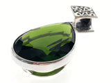 Peridot Teardrop .925 Sterling Silver Pendant
