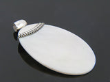 Mother of Pearl Oval .925 Sterling Silver Pendant