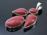 Red Coral Designer Sterling Silver Pendant