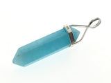 Crystal Blue Aragonite Double Terminated Sterling Silver Pendant