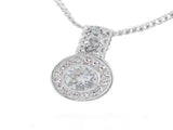 Cubic Zirconia Halogen Pendant set with JP037 & EJP029 - Essentially Silver Jewelry