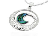 Koru Paua .925 Sterling Silver Pendant