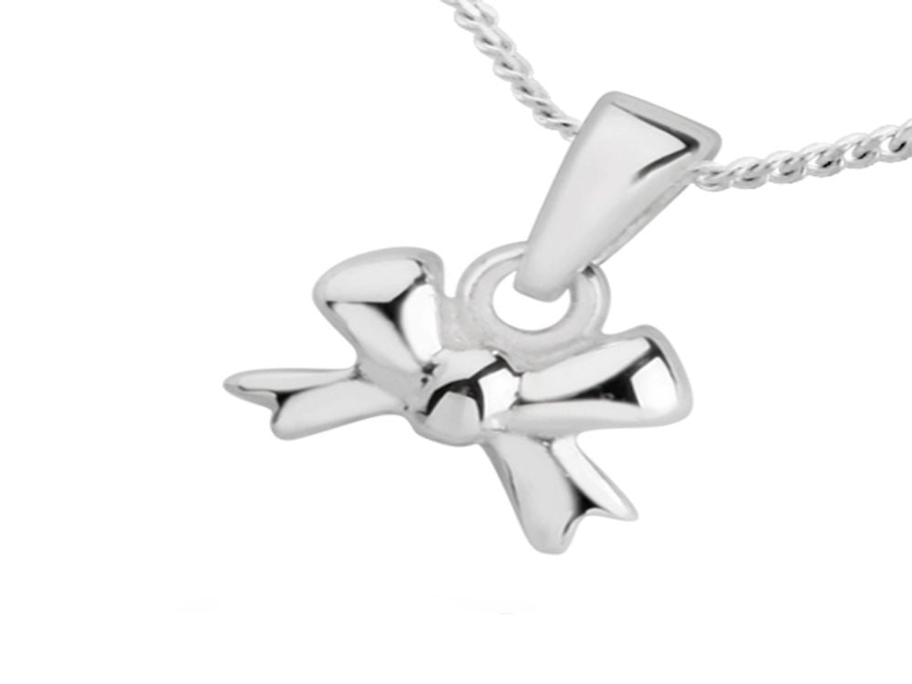 Bow Sterling Silver Charm/Pendant - Essentially Silver Jewelry