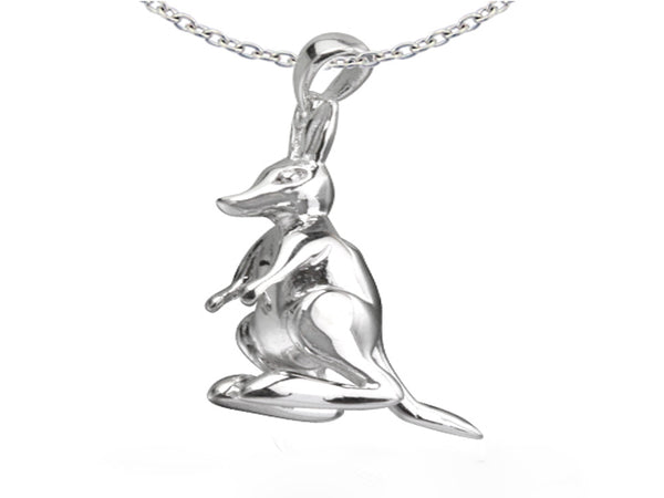Kangaroo Sterling Silver Pendant - Essentially Silver Jewelry