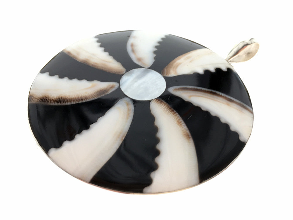 Shell Swirled Sterling Silver Pendant