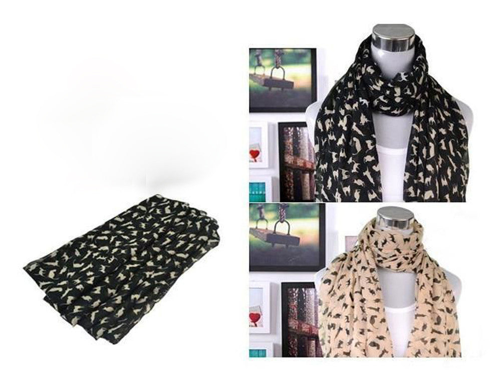 Chiffon Cat Scarf - Essentially Silver Jewelry