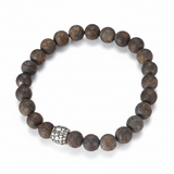 Ball Bronzite Stretchy Bracelet