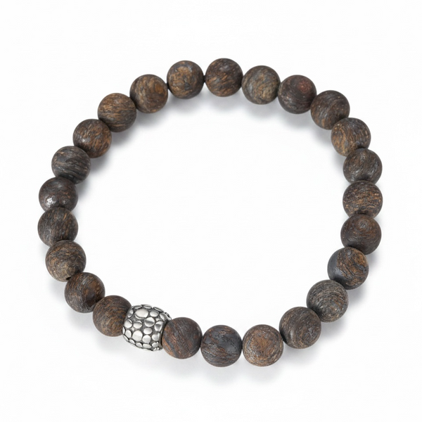 Ball Bronzite Stretchy Bracelet