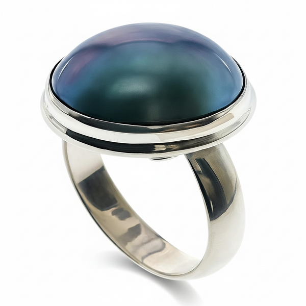 Mabe Pearl .925 Sterling Silver Ring