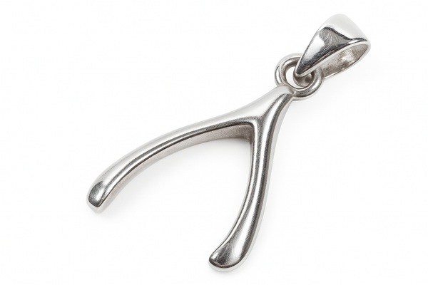 Wishbone Sterling Silver Pendant