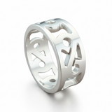 Band Cutout Geometric Sterling Silver