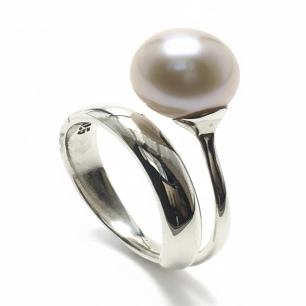 Pearl Wrap .925 Sterling Silver Ring