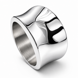 Curved Sterling Silver Ring