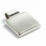 Plain Matt Rectangle .925 Sterlng Silver Pendant