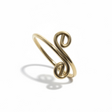 Toe Ring Gold Plated Sterling Silver